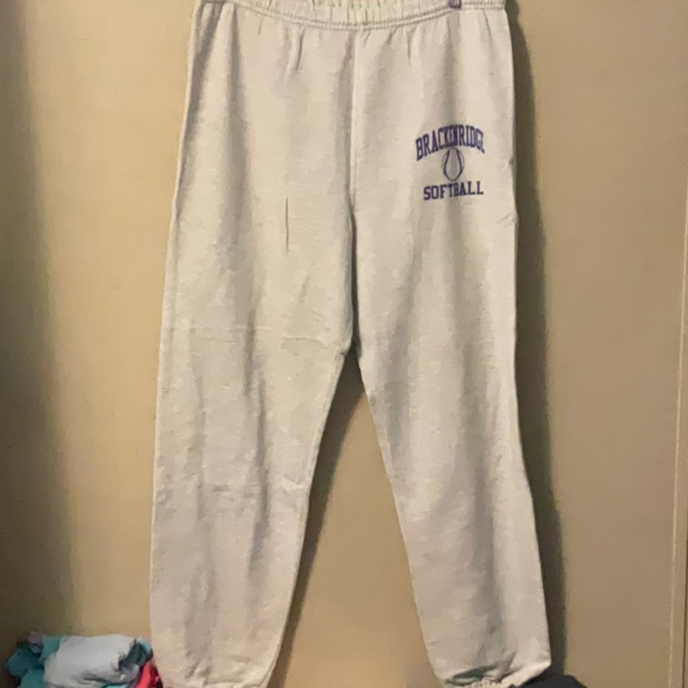 Jerzees Gray Sweatpants Relaxed Fit Joggers